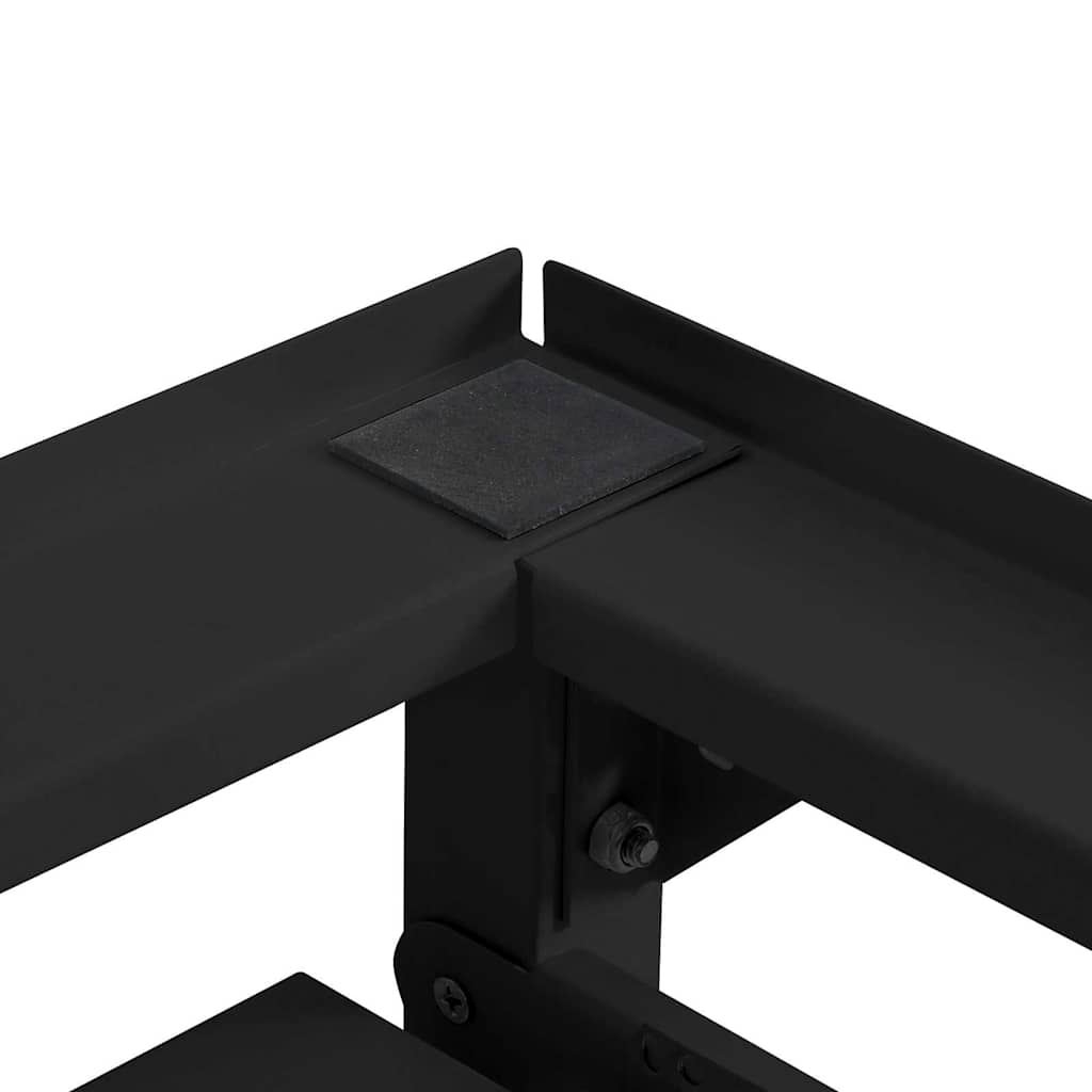 Pedestal para Lavadora 2 pcs Negro 120 x 56 x 52 cm Acero