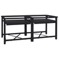 Pedestal para Lavadora 2 pcs Negro 120 x 56 x 52 cm Acero
