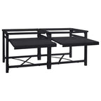 Pedestal para Lavadora 2 pcs Negro 120 x 56 x 52 cm Acero