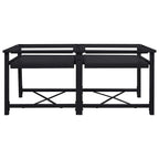 Pedestal para Lavadora 2 pcs Negro 120 x 56 x 52 cm Acero