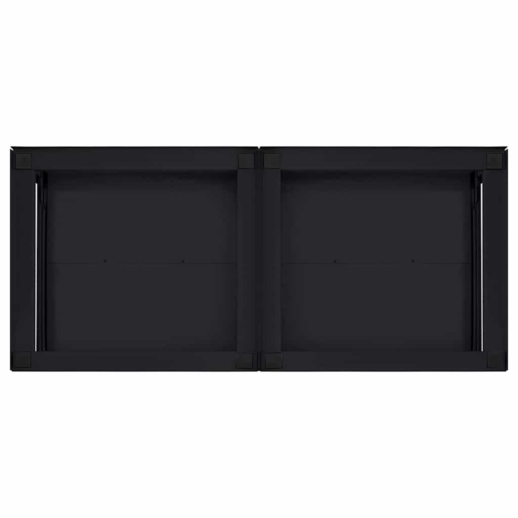 Pedestal para Lavadora 2 pcs Negro 120 x 56 x 52 cm Acero