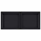 Pedestal para Lavadora 2 pcs Negro 120 x 56 x 52 cm Acero