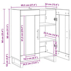 Vitrina Madera Vieja 69,5 x 34 x 90 cm Madera contrachapada