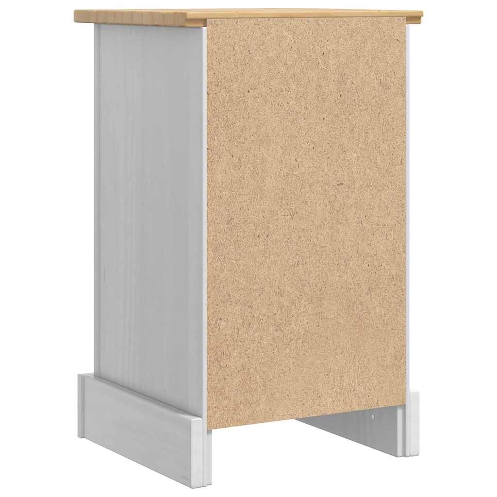 Mesita de Noche Corona 35 x 32,5 x 58 cm Madera de pino macizo