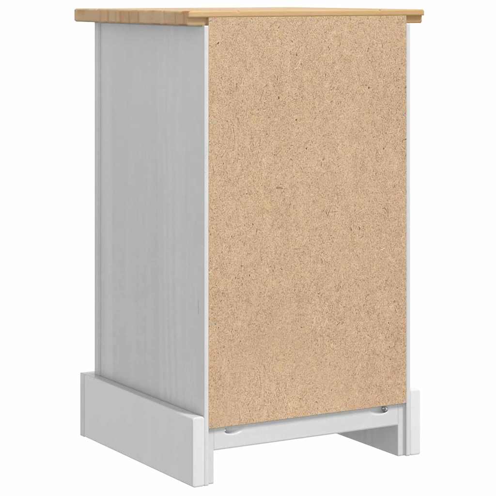 Mesita de Noche Corona 35 x 32,5 x 58 cm Madera de pino macizo
