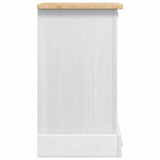 Mesita de Noche Corona 35 x 32,5 x 58 cm Madera de pino macizo