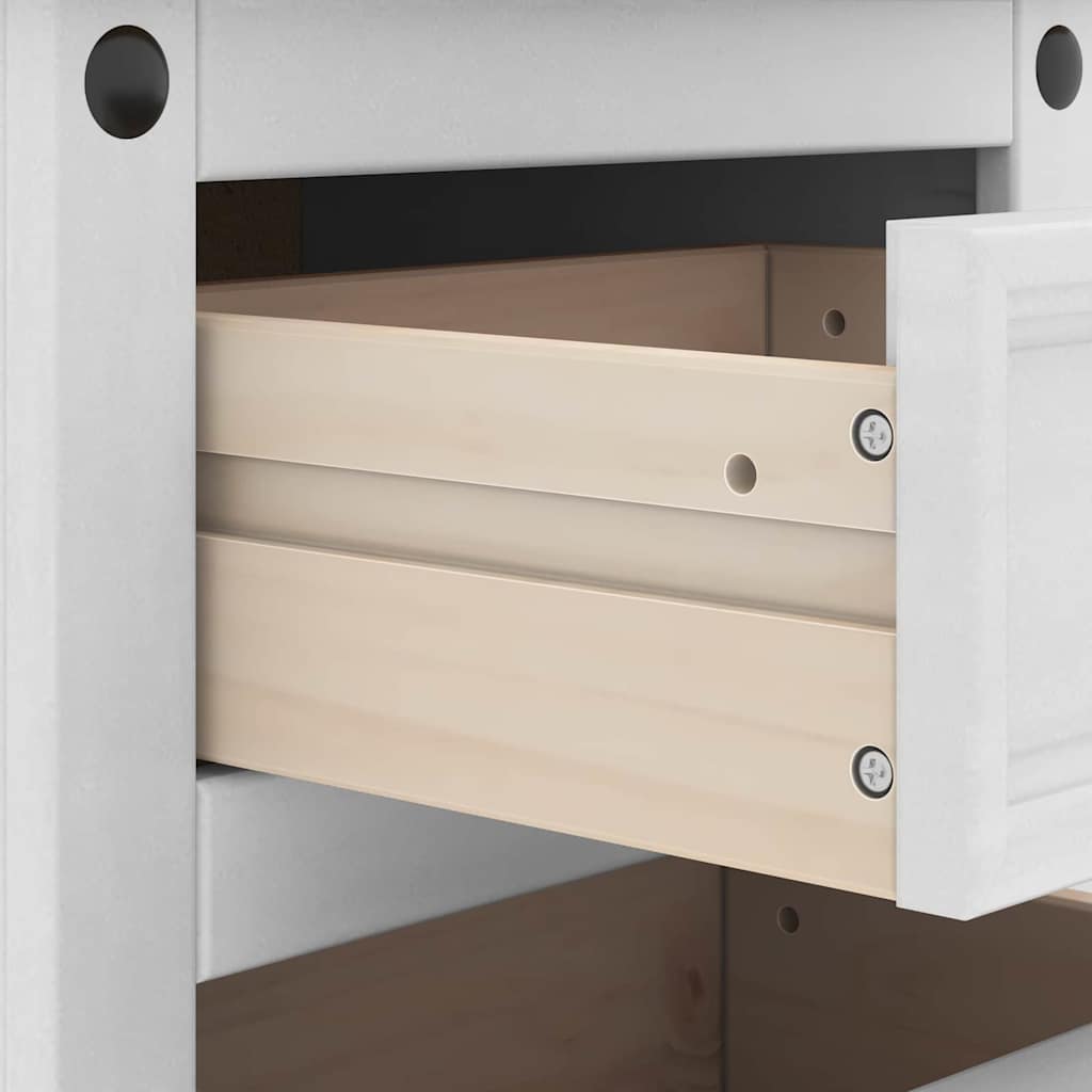 Mesita de Noche Corona 45 x 35 x 64 cm Madera de pino macizo