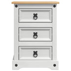 Mesita de Noche Corona 45 x 35 x 64 cm Madera de pino macizo