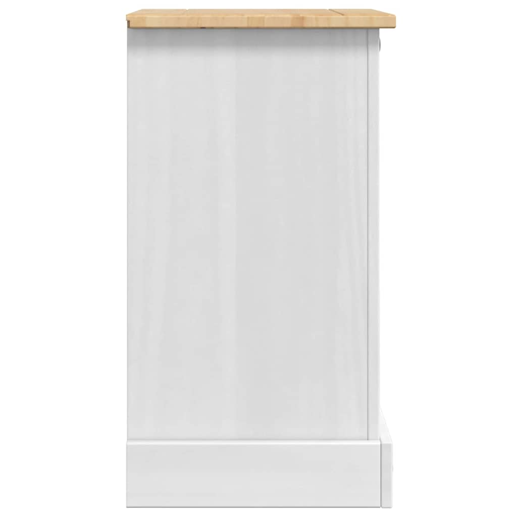 Mesita de Noche Corona 45 x 35 x 64 cm Madera de pino macizo
