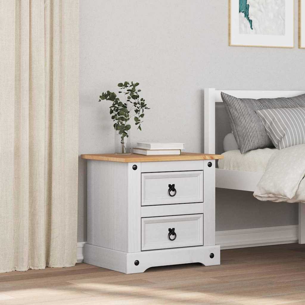 Mesita de Noche Corona 53 x 39 x 47 cm Madera de pino macizo