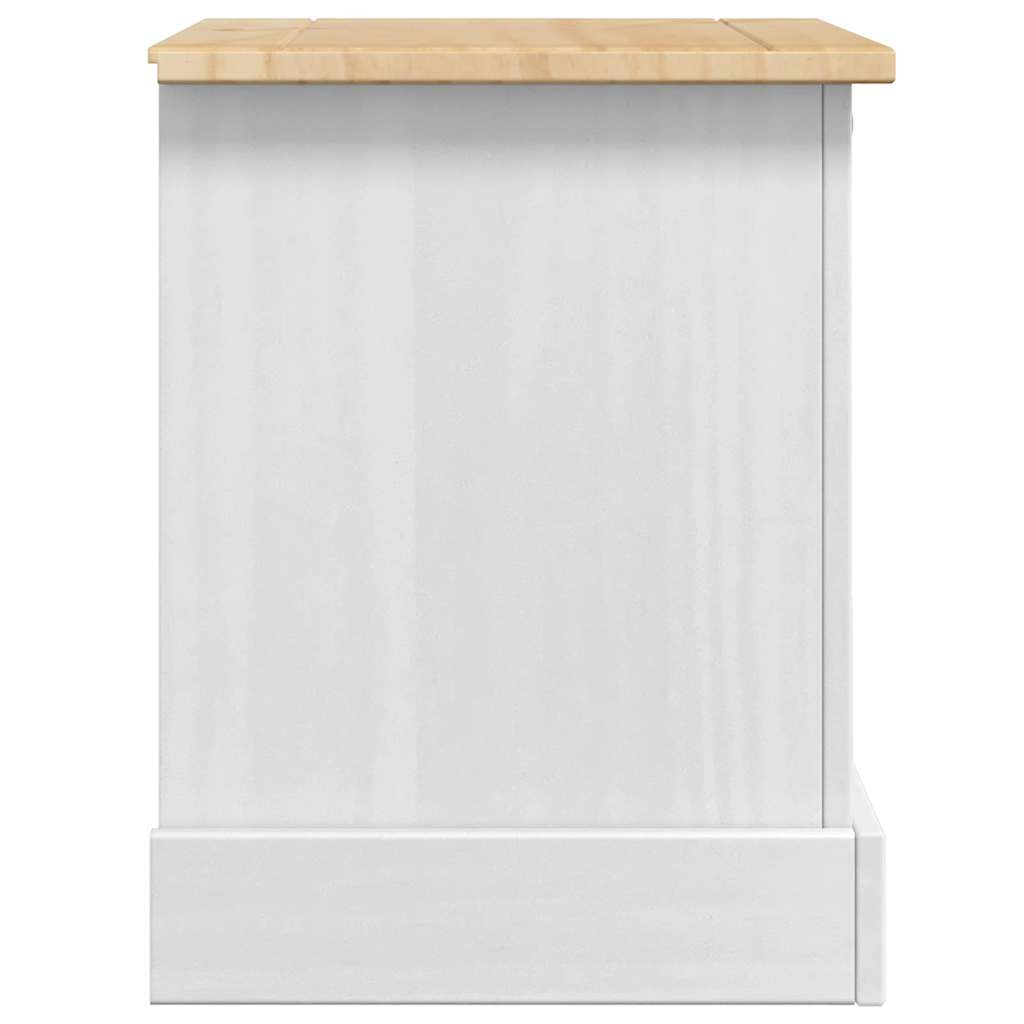 Mesita de Noche Corona 53 x 39 x 47 cm Madera de pino macizo