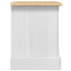 Mesita de Noche Corona 53 x 39 x 47 cm Madera de pino macizo