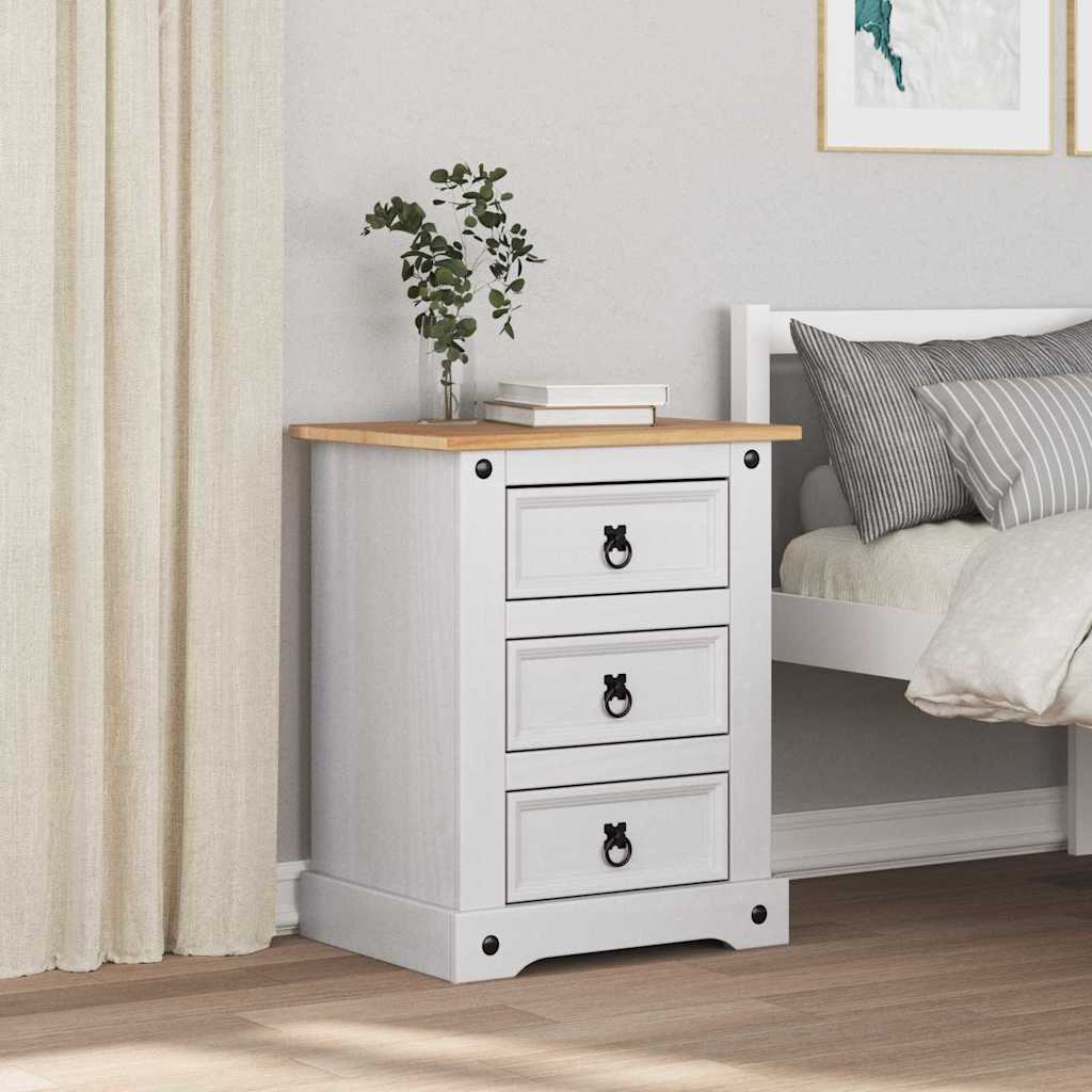 Mesita de Noche Corona 53 x 39 x 66 cm Madera de pino macizo