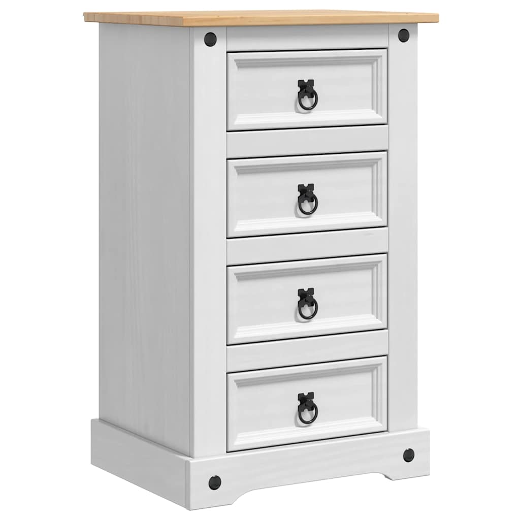 Mesita de Noche Corona 53 x 39 x 84 cm Madera de pino macizo