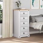 Mesita de Noche Corona 53 x 39 x 103 cm Madera de pino macizo