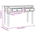 Mesa Auxiliar Corona 115 x 46 x 73 cm Madera de pino macizo