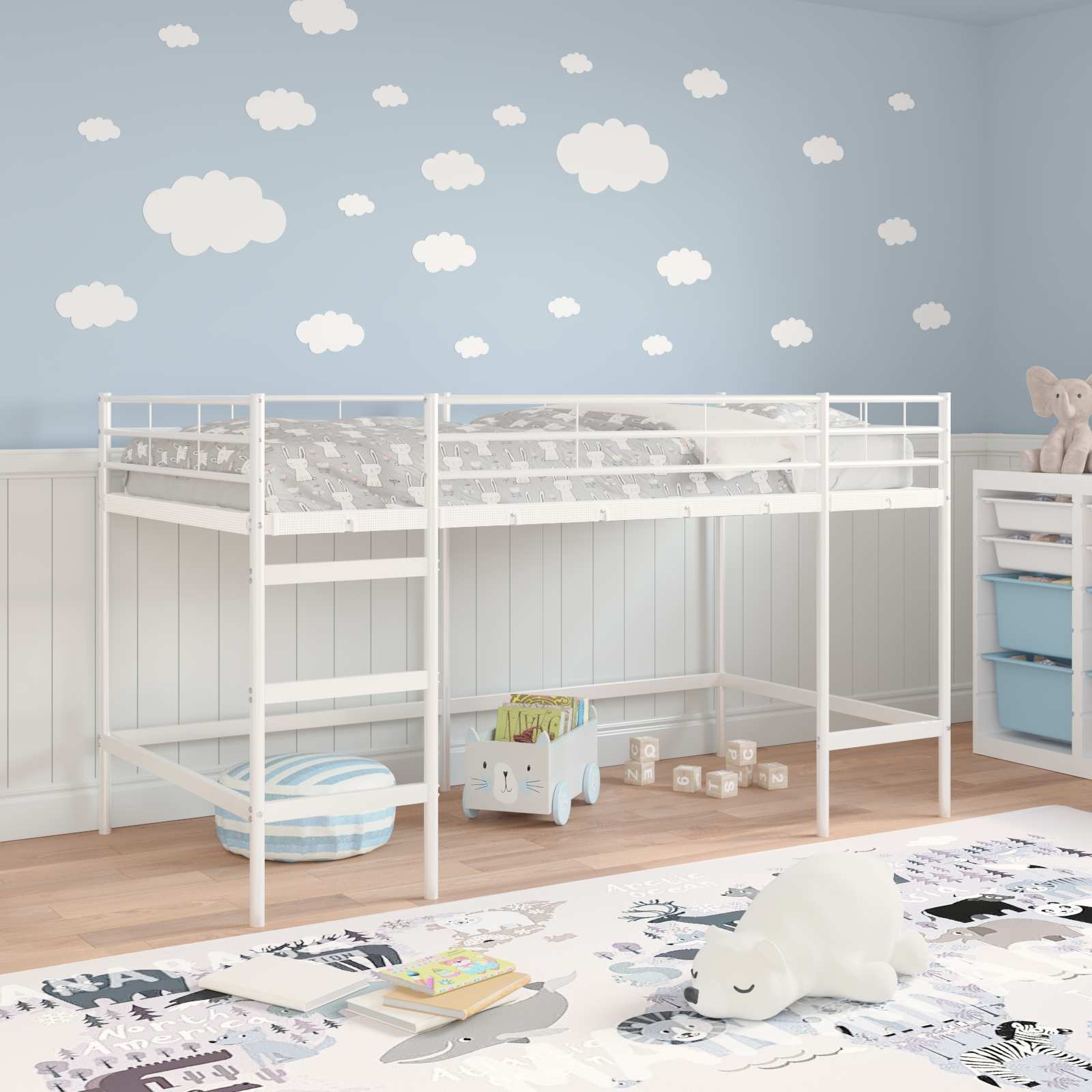 Estructura de litera para niños 100 x 200 cm Acero