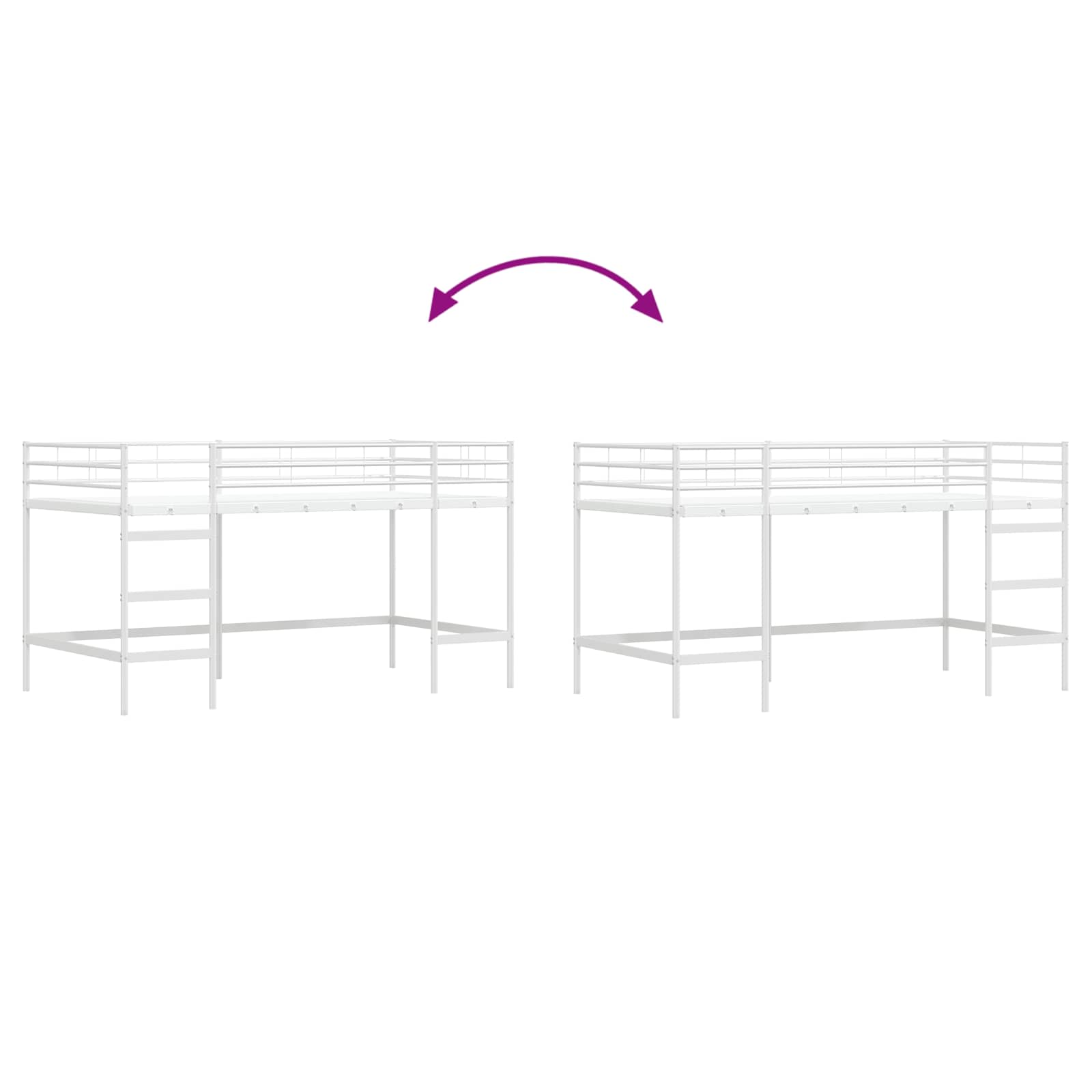 Estructura de litera para niños 100 x 200 cm Acero