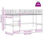 Estructura de litera para niños 100 x 200 cm Acero