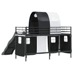 Estructura de litera para niños Liso Negro 75 x 190 cm Metal