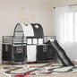 Estructura de litera para niños Liso Negro 75 x 190 cm Metal