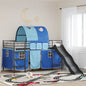 Estructura de litera para niños Liso Negro 75 x 190 cm Metal