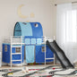 Estructura de litera para niños Liso Negro 75 x 190 cm Metal