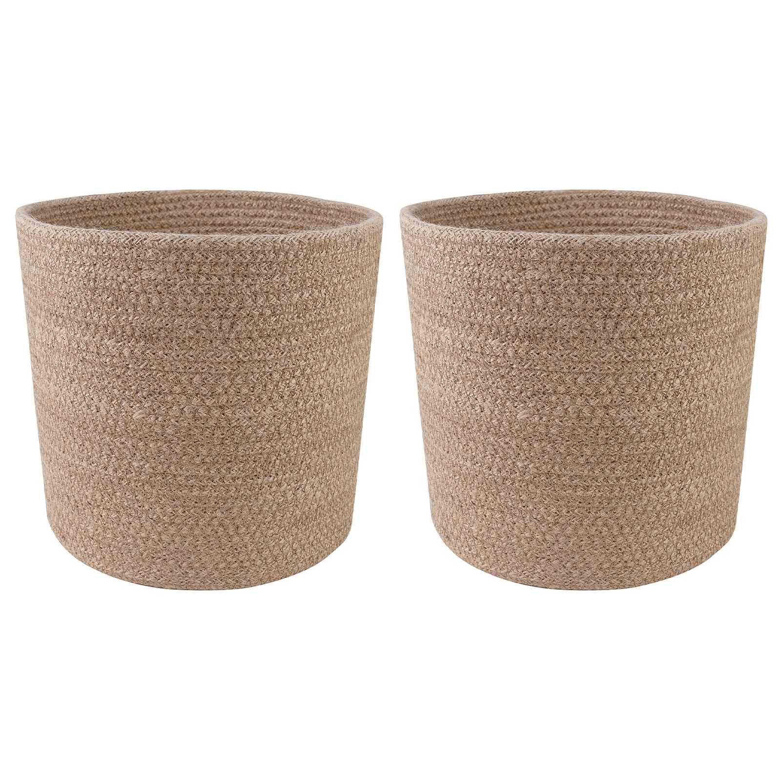 Set de Macetas de Planta 2 pcs Natural Ø 21 x 21 cm