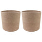 Conjunto de Vasos de Planta 2 unid. Natural Ø 21 x 21 cm