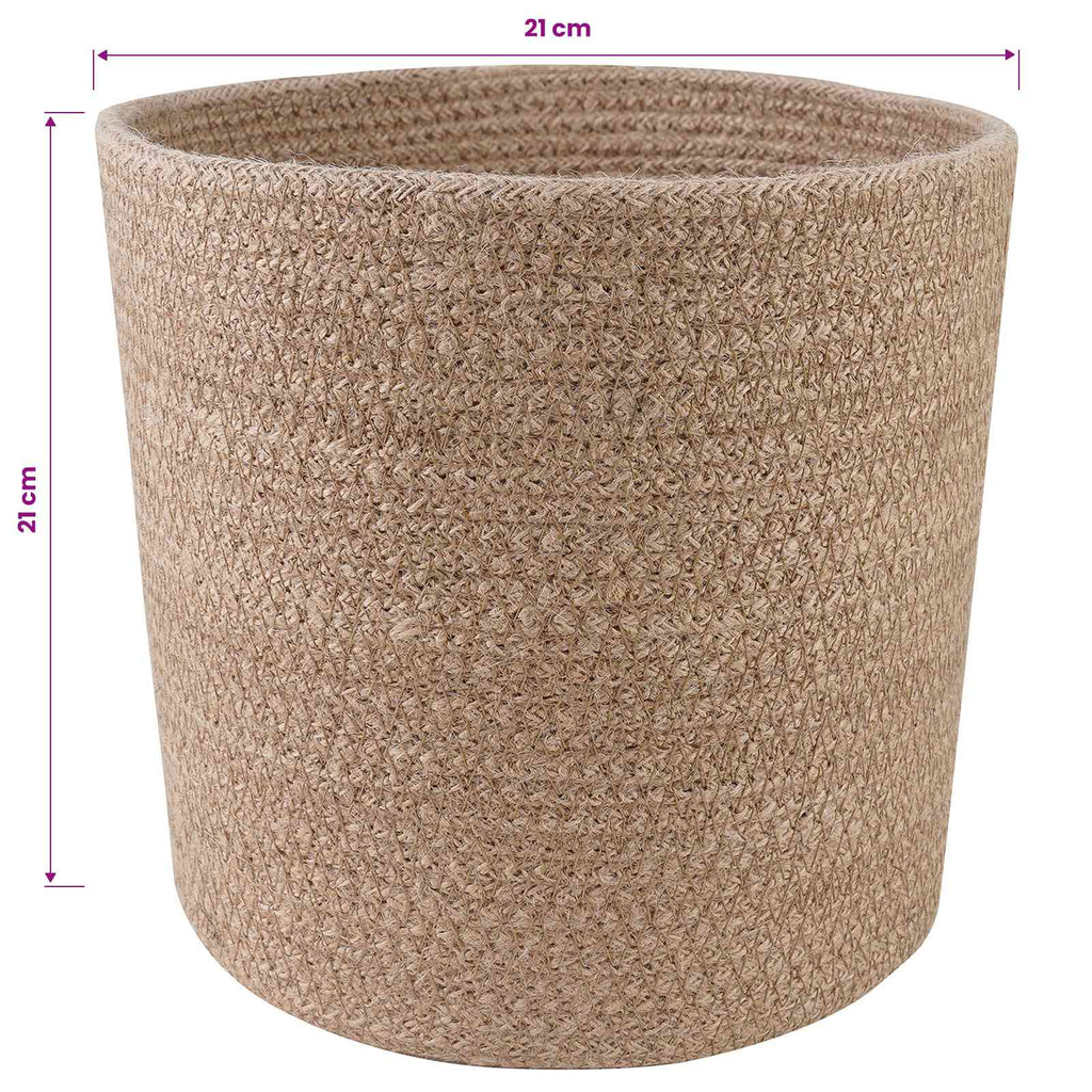 Set de Macetas de Planta 2 pcs Natural Ø 21 x 21 cm