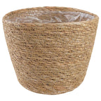 Cestas de plantas de hierba marina 3 pcs Natural Ø26 x 19 cm