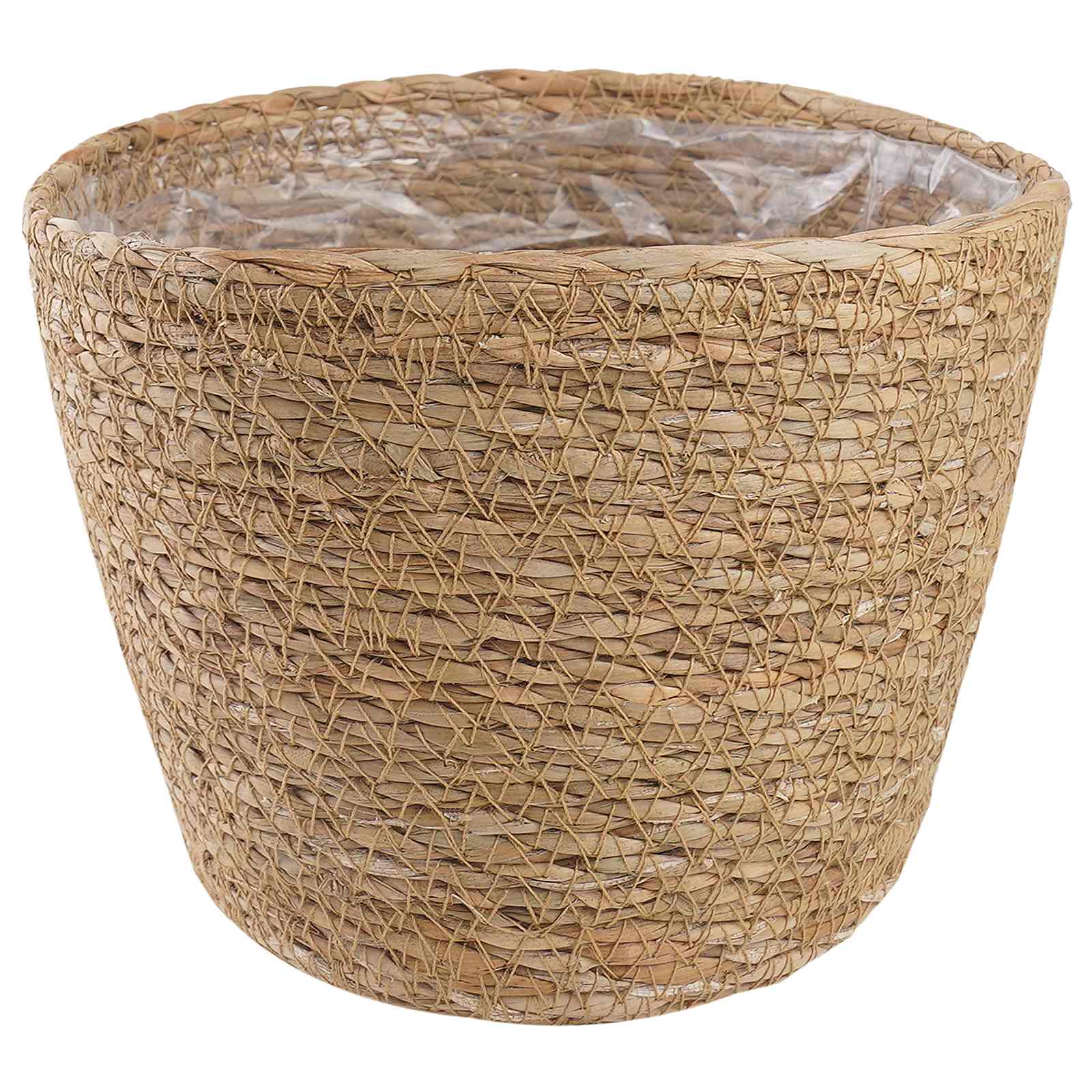 Cestas de plantas de hierba marina 3 pcs Natural Ø26 x 19 cm