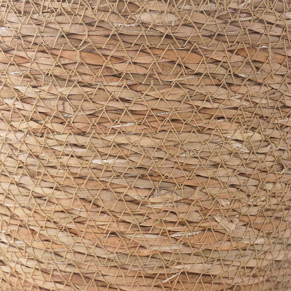 Cestas de plantas de hierba marina 3 pcs Natural Ø26 x 19 cm