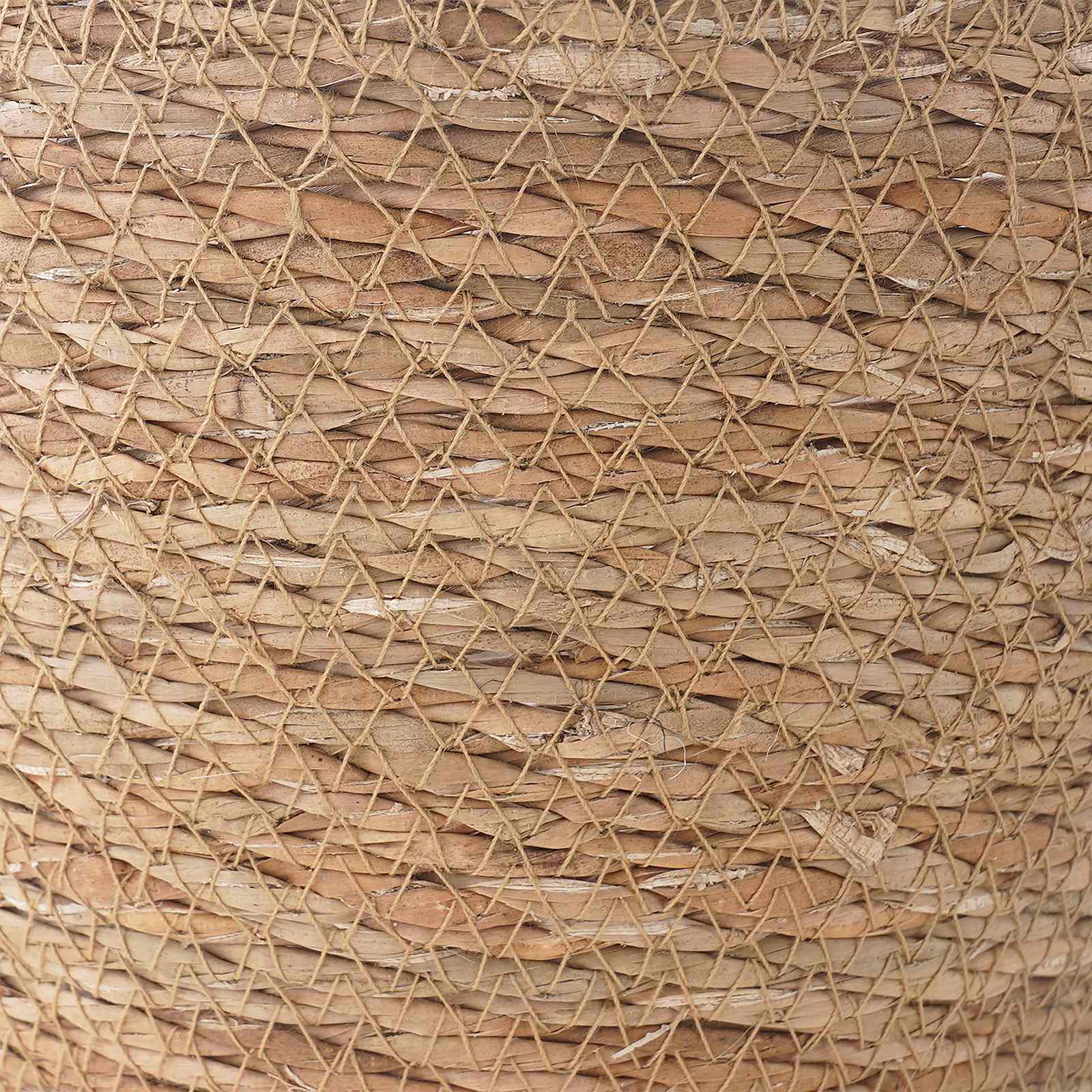 Cestas de plantas de hierba marina 3 pcs Natural Ø26 x 19 cm