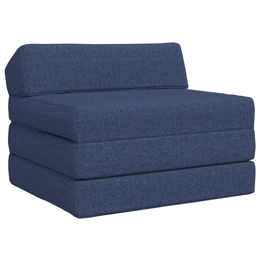 Sofá Cama Plegable Azul 200 x 70 x 10 cm Tela