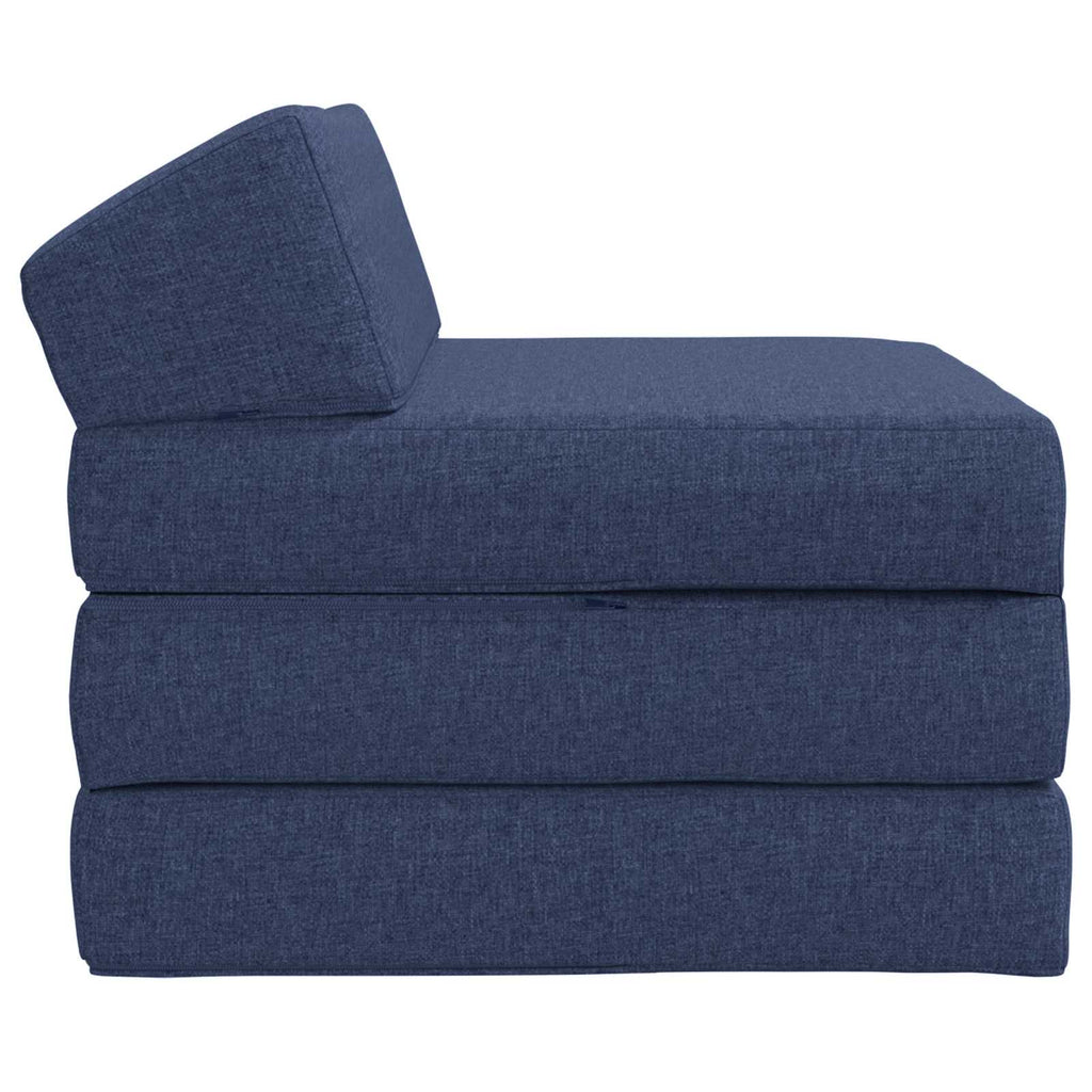 Sofá Cama Plegable Azul 200 x 70 x 10 cm Tela