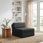 Blue Foldable Sofa Bed 60 x 70 x 41 cm Fabric