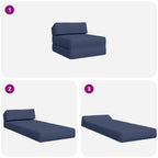 Sofá Cama Plegable Azul 60 x 70 x 41 cm Tela