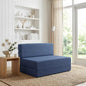 Sofá-Cama Dobrável Azul 70 x 72 x 60 cm Tecido
