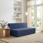 Sofá Cama Plegable Azul 100 x 80 x 60 cm Tela