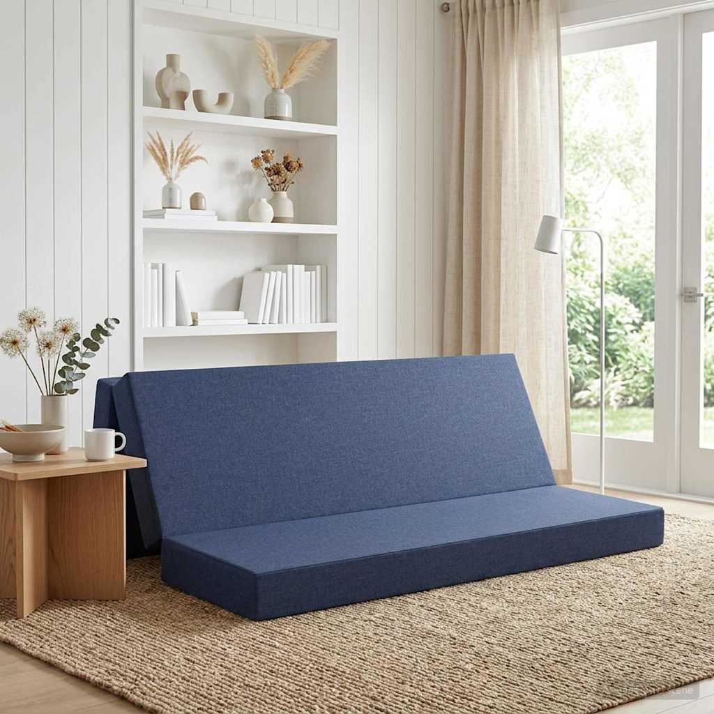 Sofá Cama Plegable 100 x 67 x 45 cm Azul