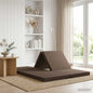 Sofá-Cama Dobrável 140 x 67 x 45 cm Azul