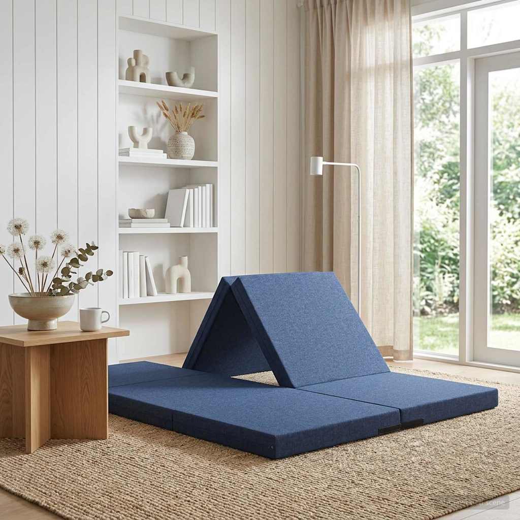 Sofá Cama Plegable 140 x 67 x 45 cm Azul