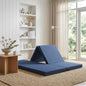 Sofá-Cama Dobrável 140 x 67 x 45 cm Azul