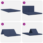 Sofá Cama Plegable 140 x 67 x 45 cm Azul