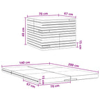 Sofá Cama Plegable 140 x 67 x 45 cm Azul