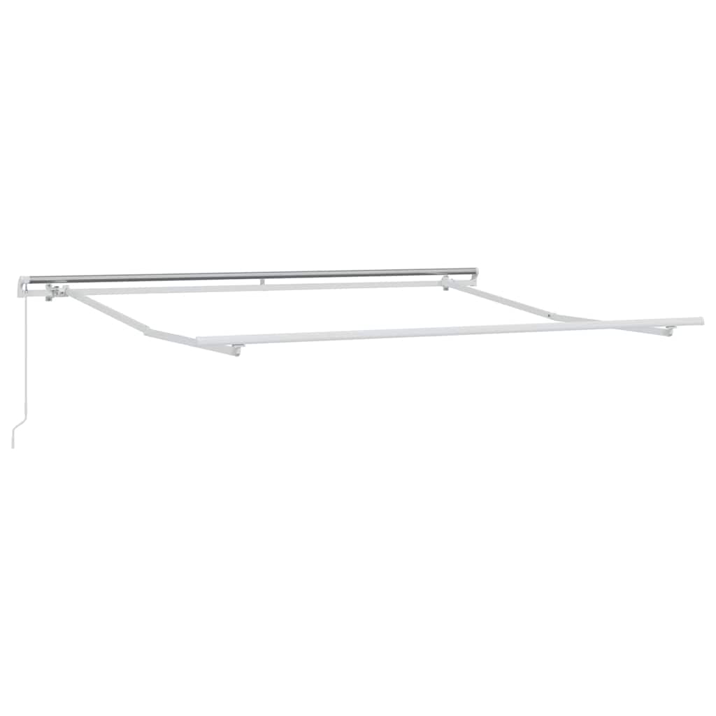 Toldo Retráctil Manual Naranja y Marrón 350 x 250 cm