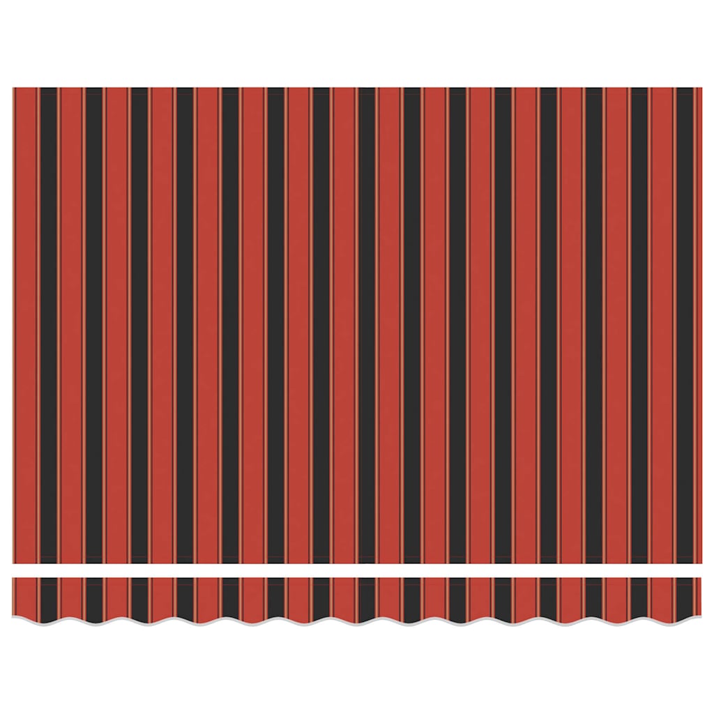 Toldo Retráctil Manual Naranja y Marrón 350 x 250 cm