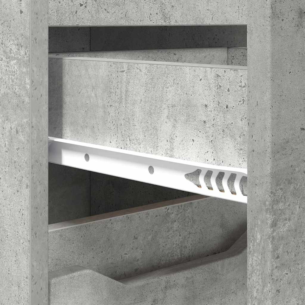 Gabinete de Baño con cajón Gris Concreto 30,5 x 30 x 101 cm
