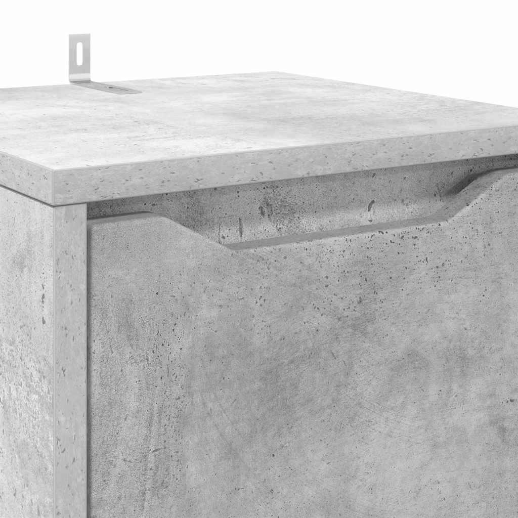 Gabinete de Baño con cajón Gris Concreto 30,5 x 30 x 101 cm